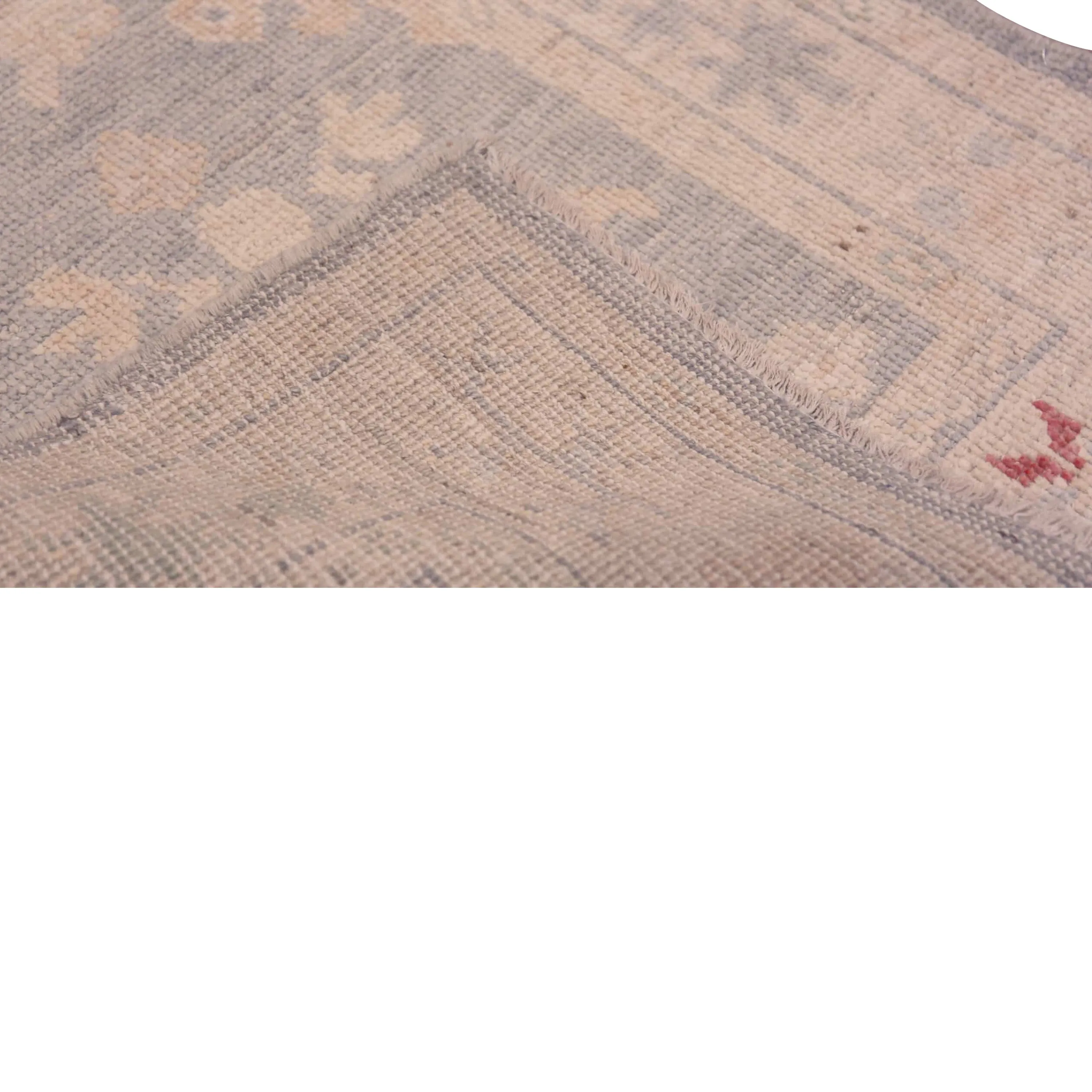 Blue Zameen Transitional Wool Runner - 2'9" x 6'9"