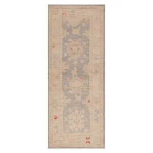 Blue Zameen Transitional Wool Runner - 2'9" x 6'9"