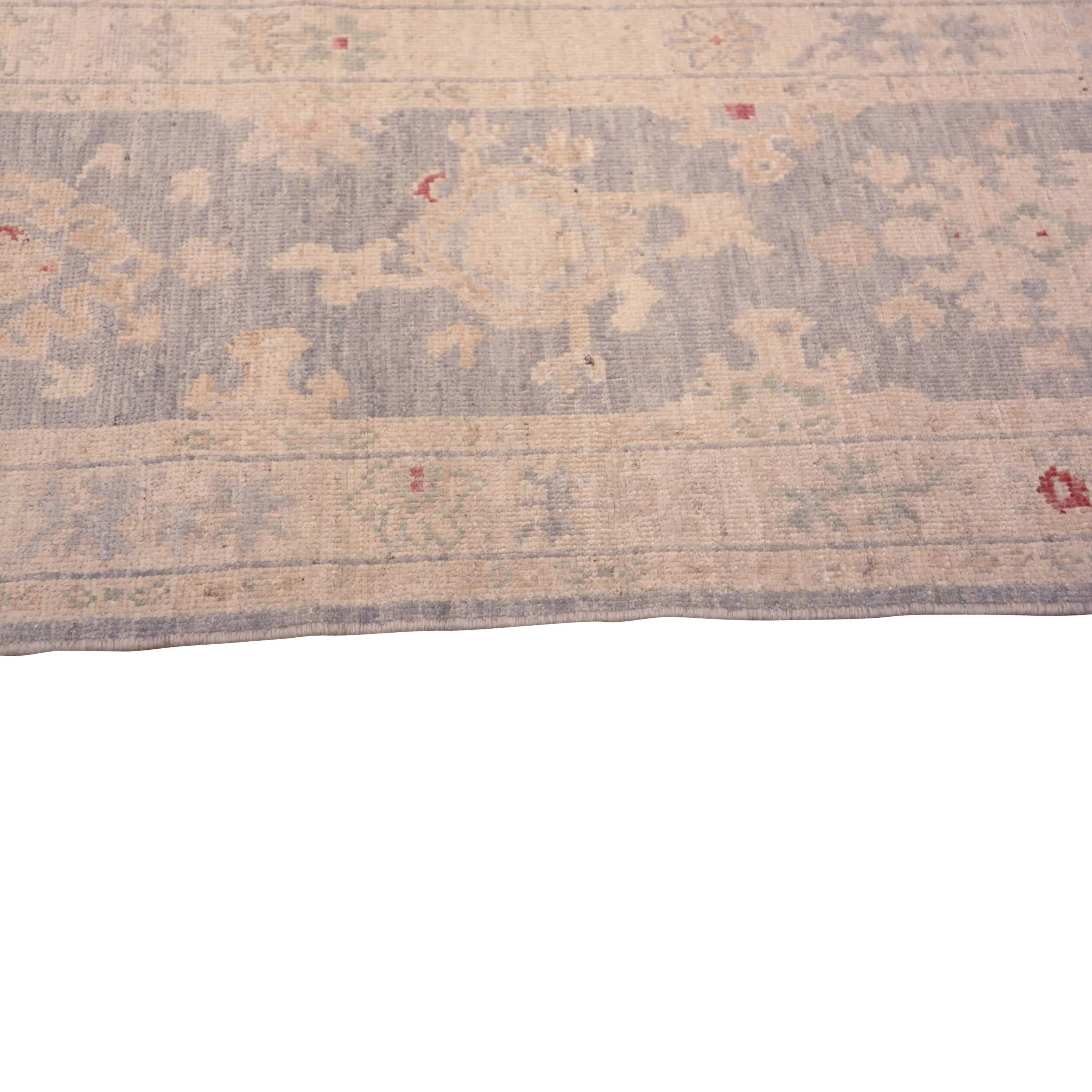 Blue Zameen Transitional Wool Runner - 2'9" x 6'9"