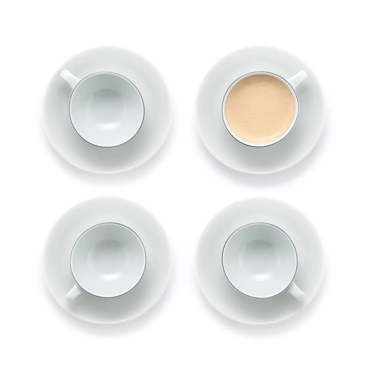 Bodum Bl Espresso Cup And Saucer Set, 4 Pcs.