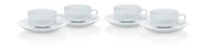 Bodum Bl Espresso Cup And Saucer Set, 4 Pcs.