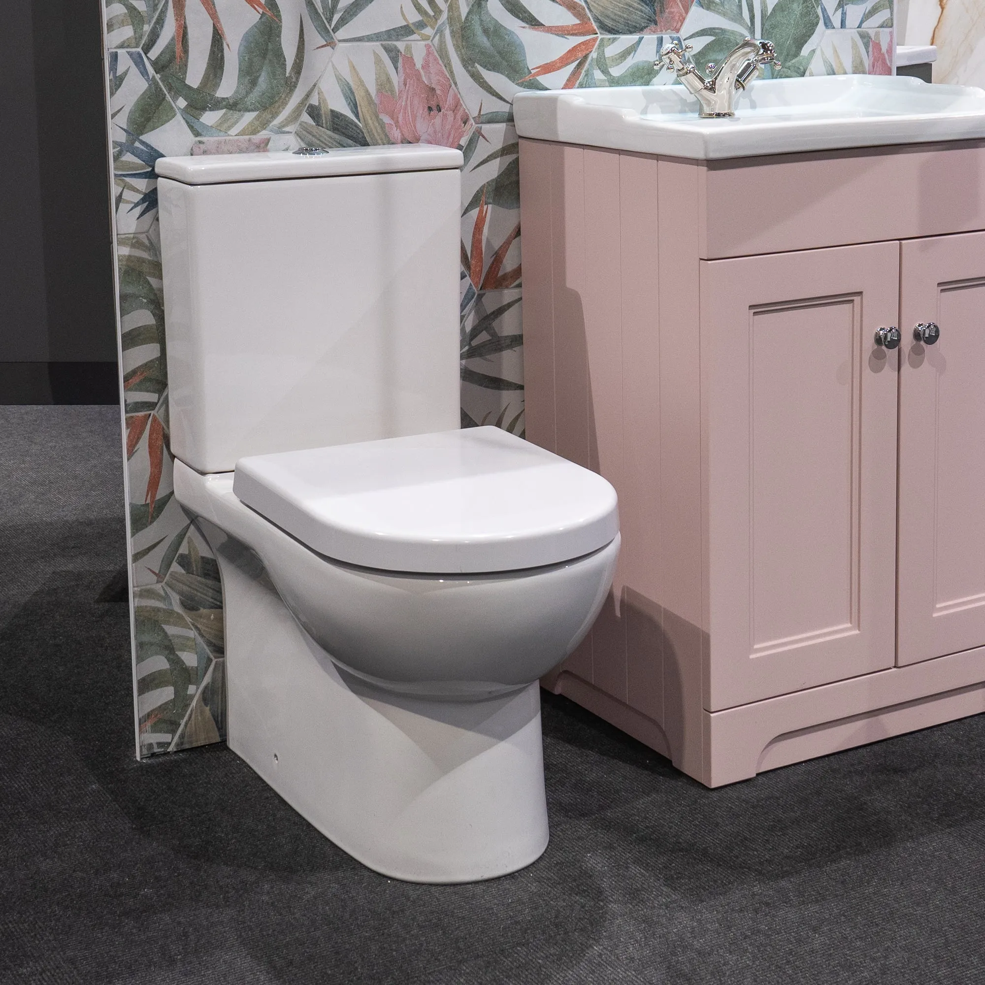 Bondi Rimless Close Coupled Toilet With Soft Close Seat