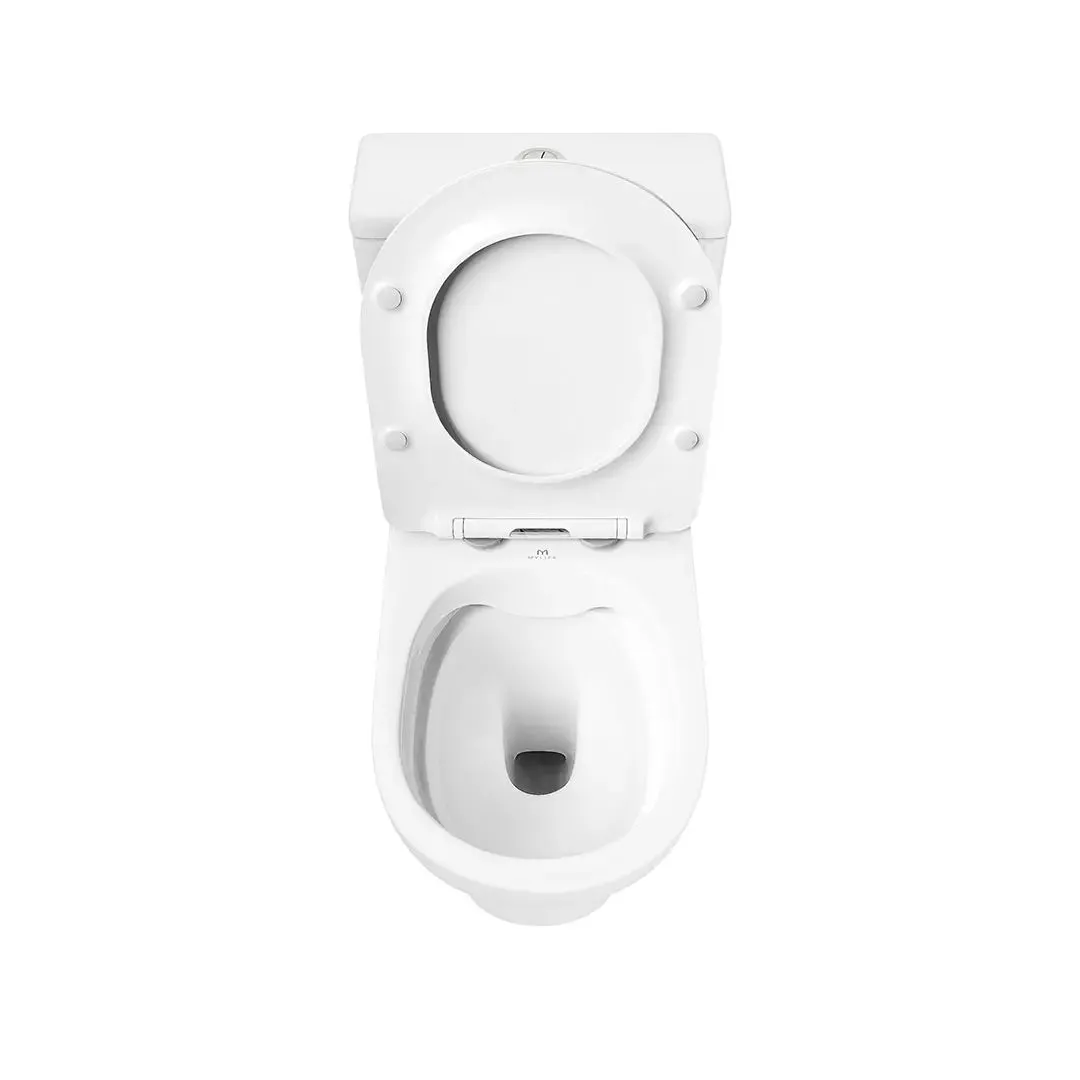Bondi Rimless Open Back Close Coupled Toilet With Soft Close Seat