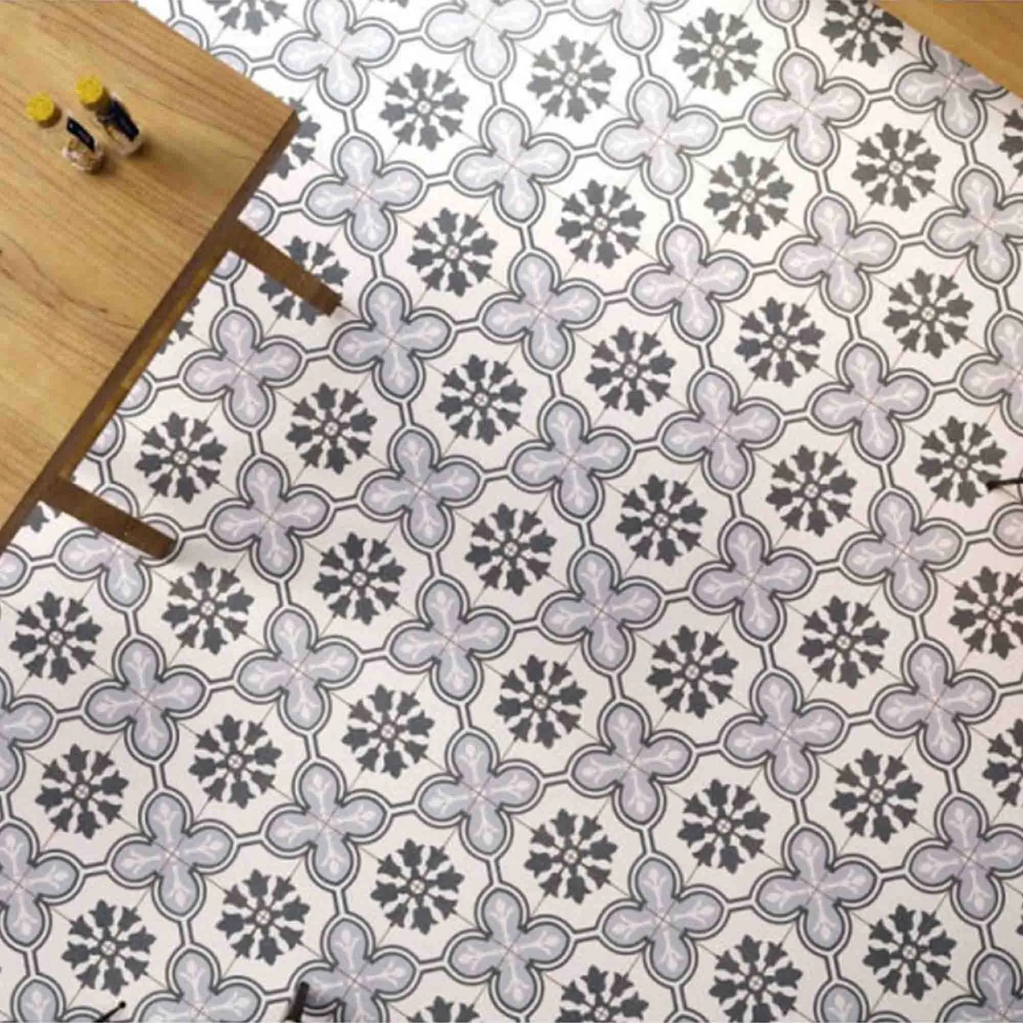 Bordeaux Blue Pattern Porcelain Tile 45x45cm Matt
