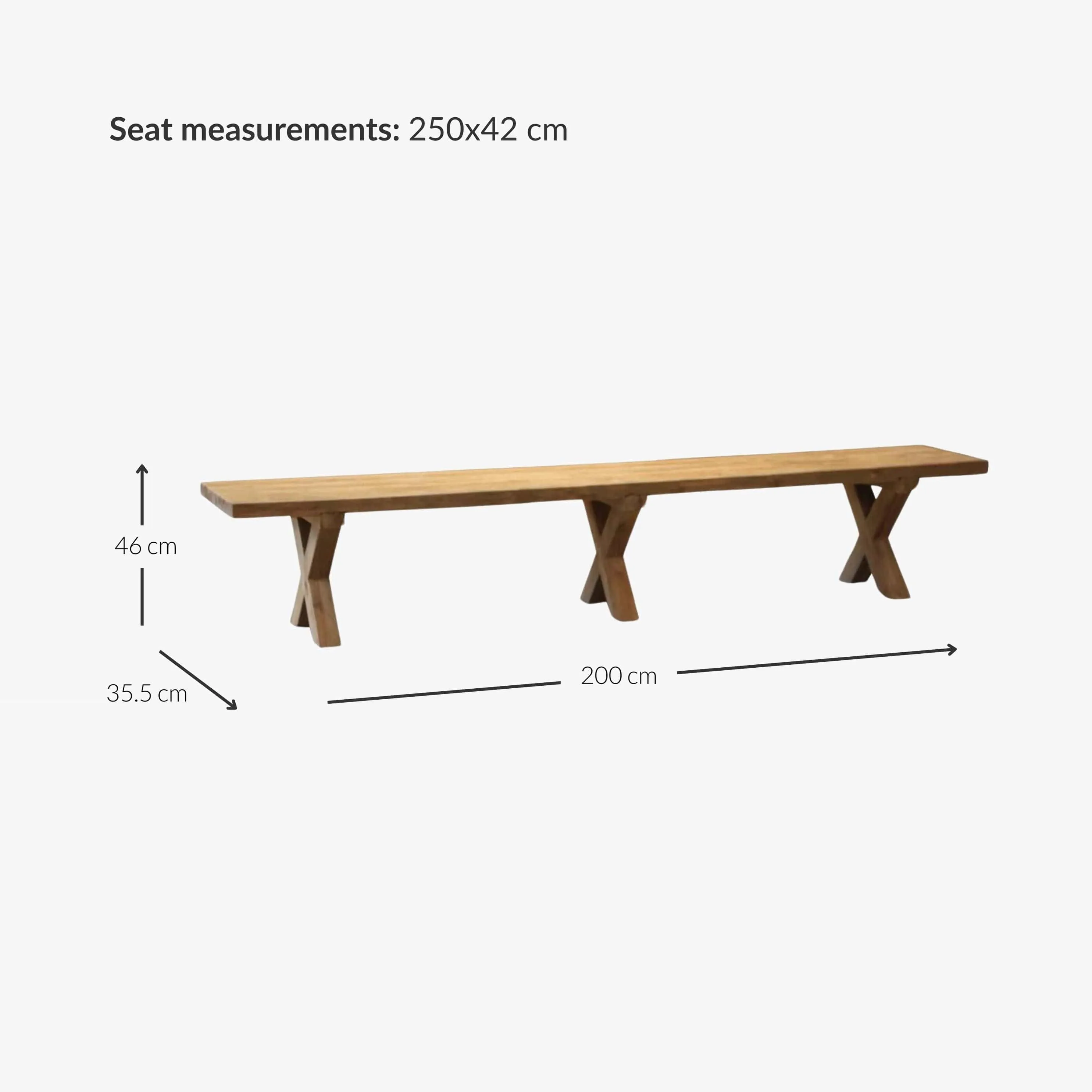 Borneo Outdoor Bench Zoco Home