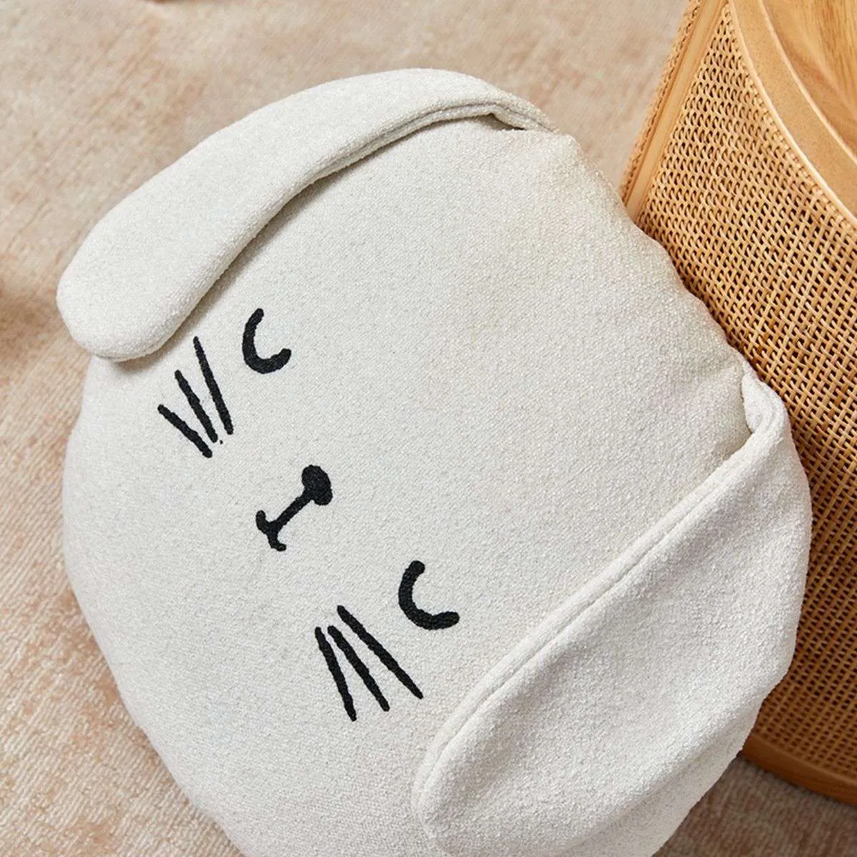Boucle Bunny Cushion Mocka