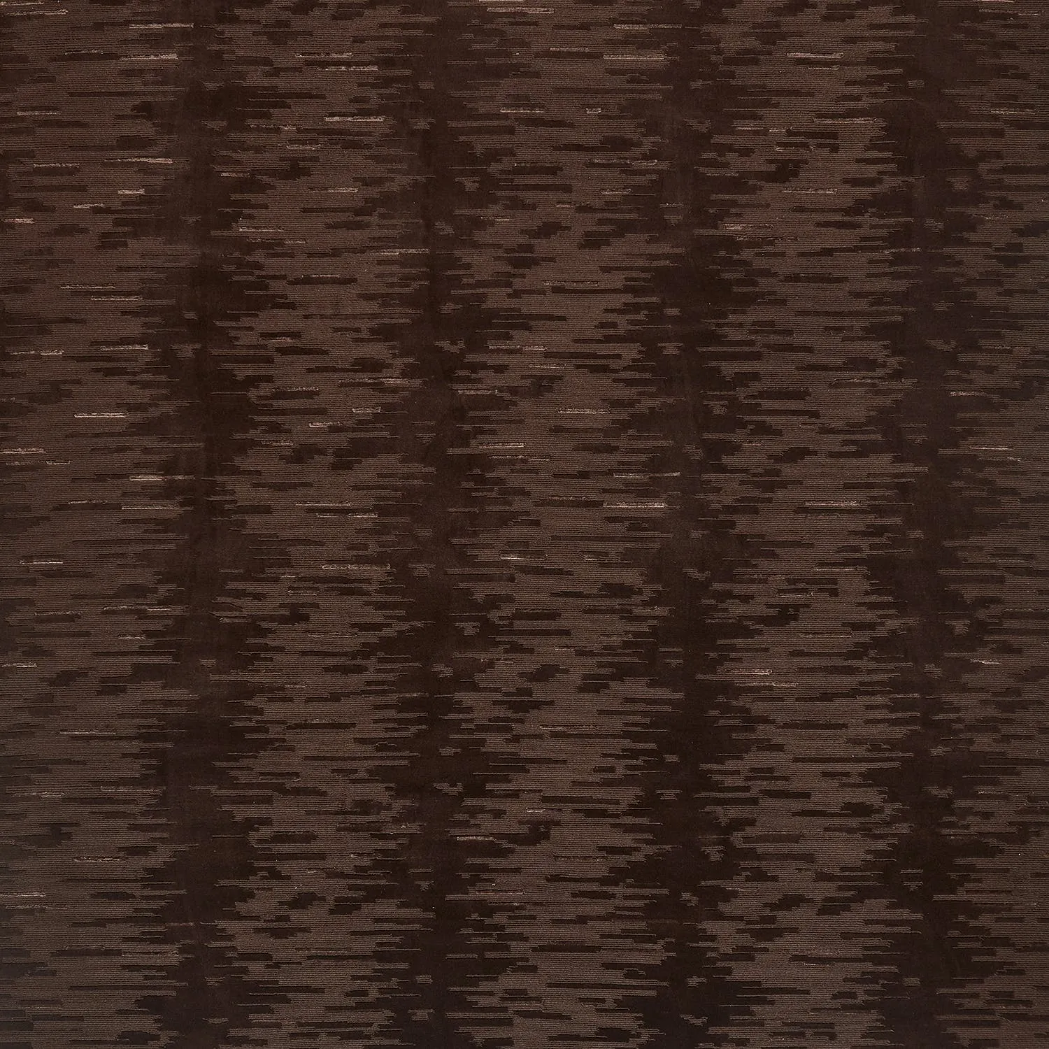 Brown Modern Wool Silk Blend Rug - 9'2" x 11'