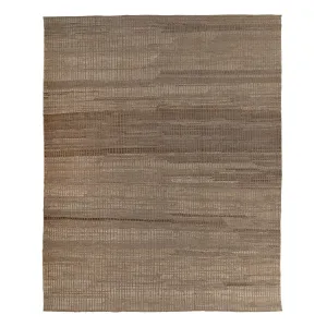 Brown Zameen Transitional Wool Rug - 9'6" x 12'