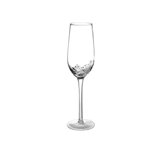 Bubble Champagne Flute | Clear/Grey Zoco Home