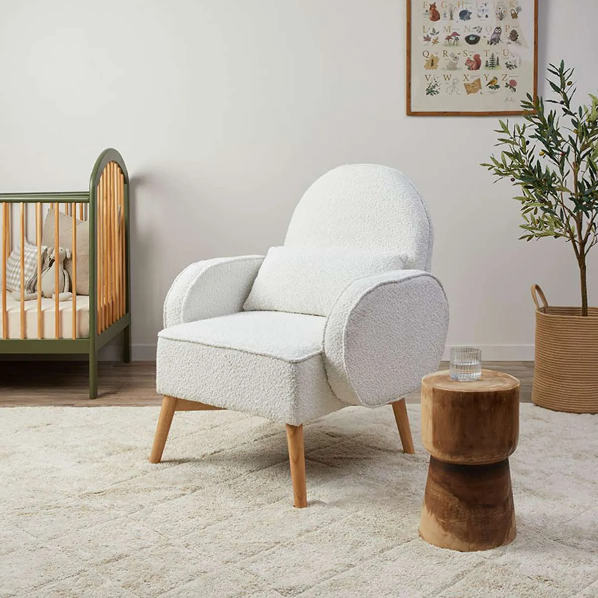 Buddy 2-in-1 Rocking Chair and Stool Bundle Mocka