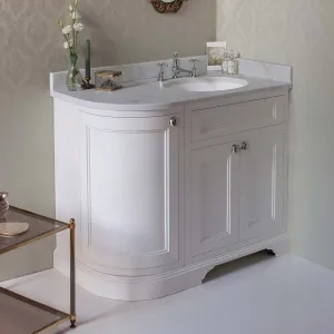 Burlington 1000 Freestanding Curved Corner Vanity Unit With Worktop and Basin