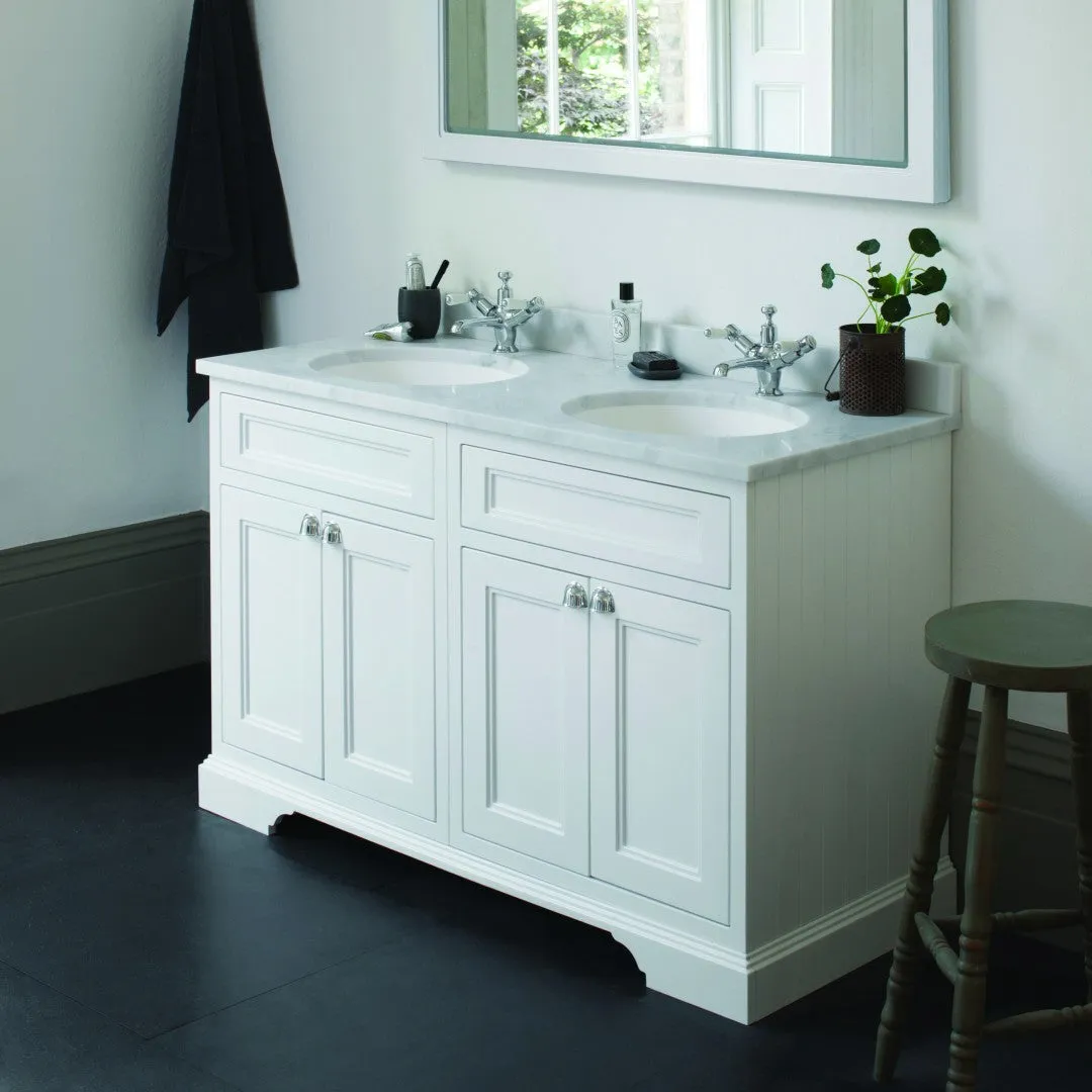 Burlington 1300 Freestanding 4-Door Vanity Unit With Worktop and Double Bowl