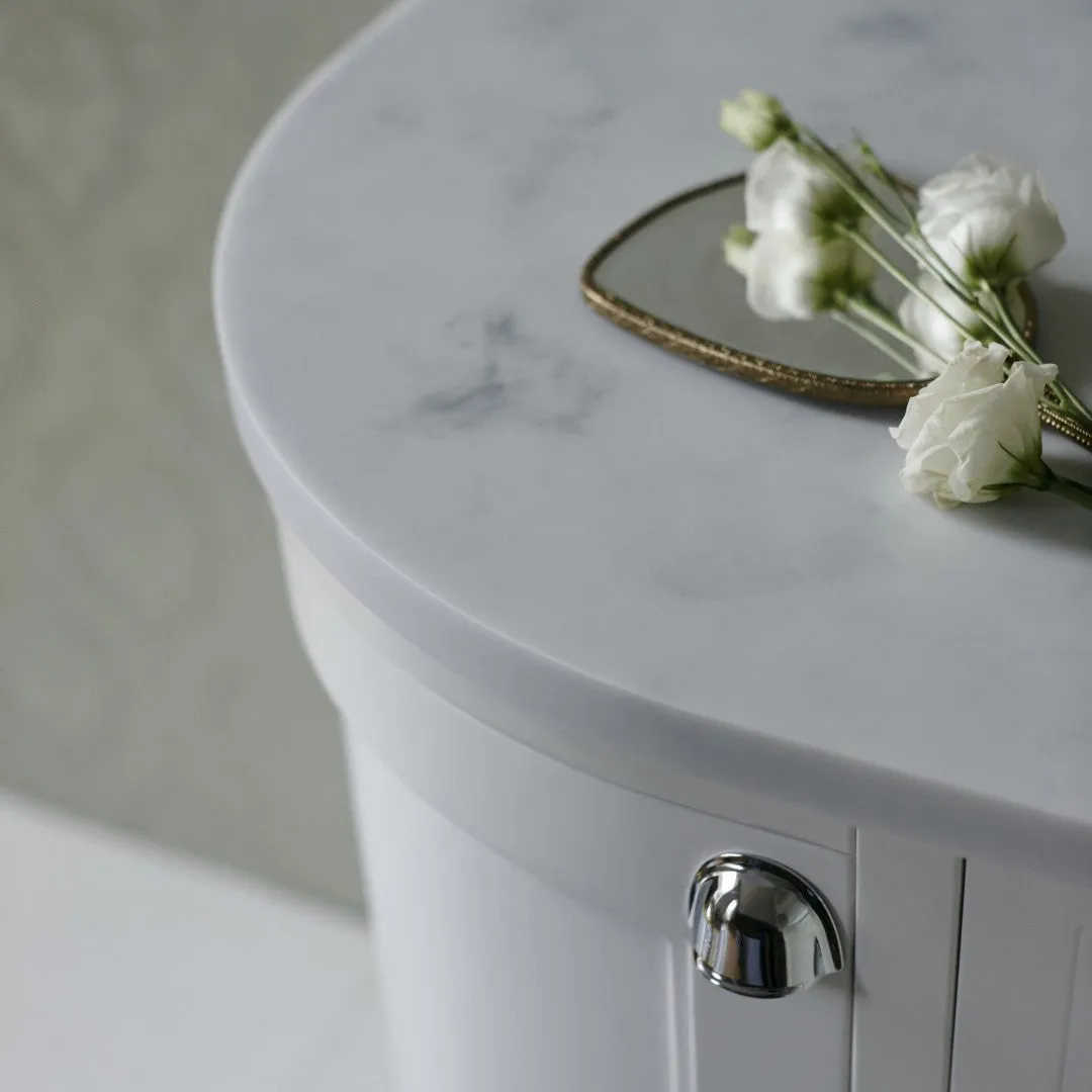 Burlington 1340 Freestanding 4-Door Curved Vanity Unit With Worktop and Basin