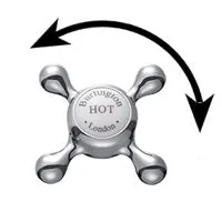 Burlington Claremont 5 Inch Basin Taps