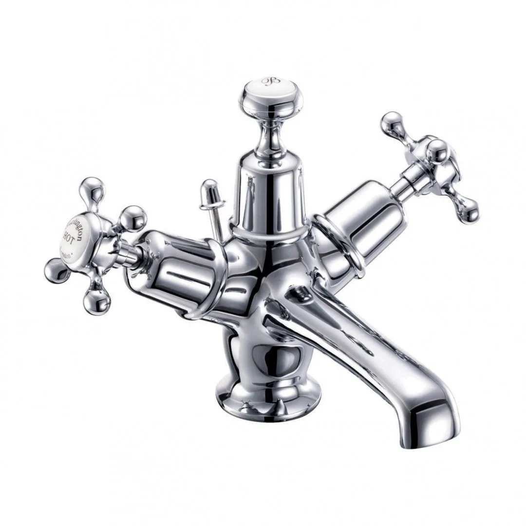 Burlington Claremont Basin Mixer With Pull Rod Lever Waste