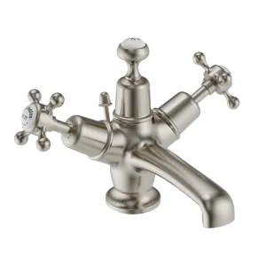 Burlington Claremont Basin Mixer With Pull Rod Lever Waste