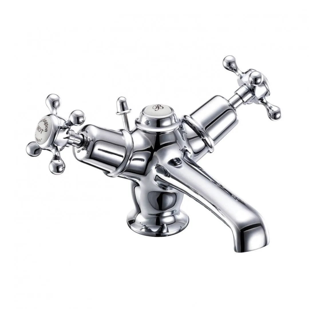 Burlington Claremont Basin Mixer With Pull Rod Lever Waste