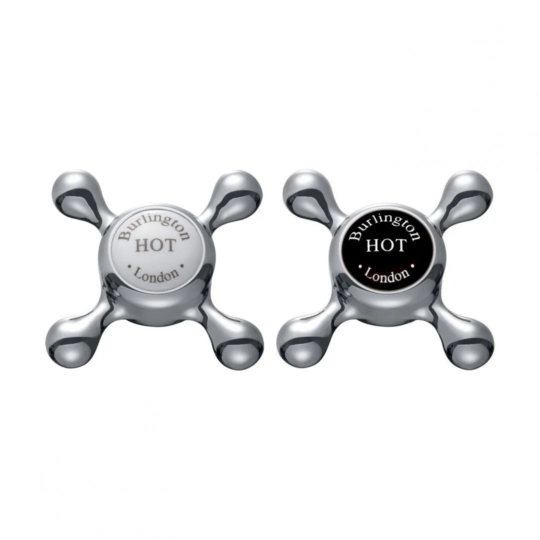 Burlington Claremont Deck Mounted Bath Taps
