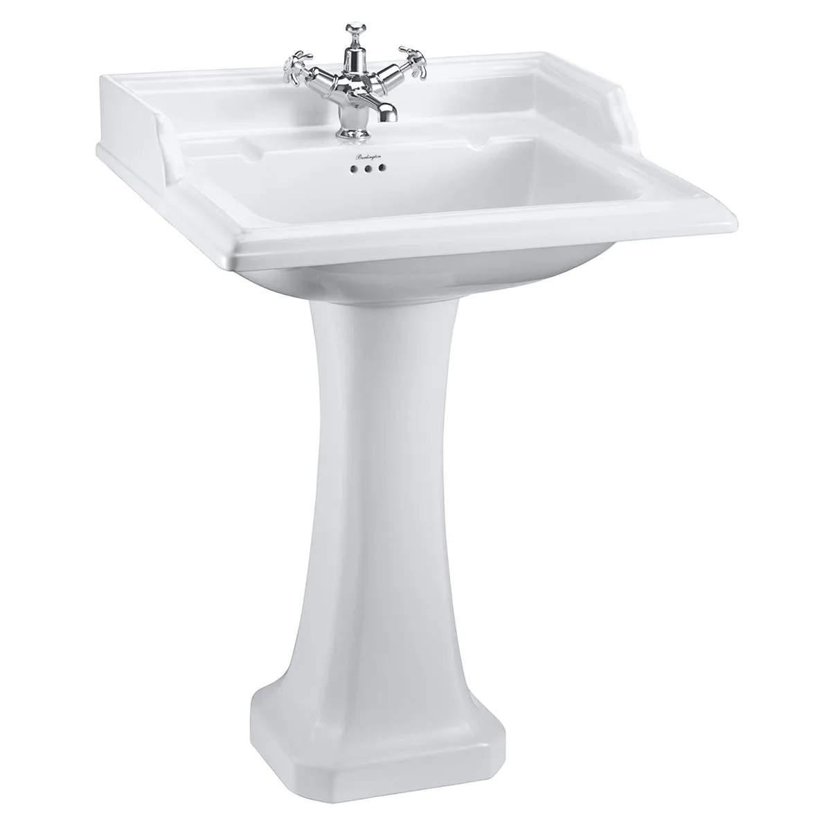 Burlington Classic 650 Rectangular Basin With Standard Pedestal