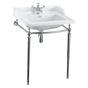 Burlington Classic 650 Rectangular Basin With Washstand