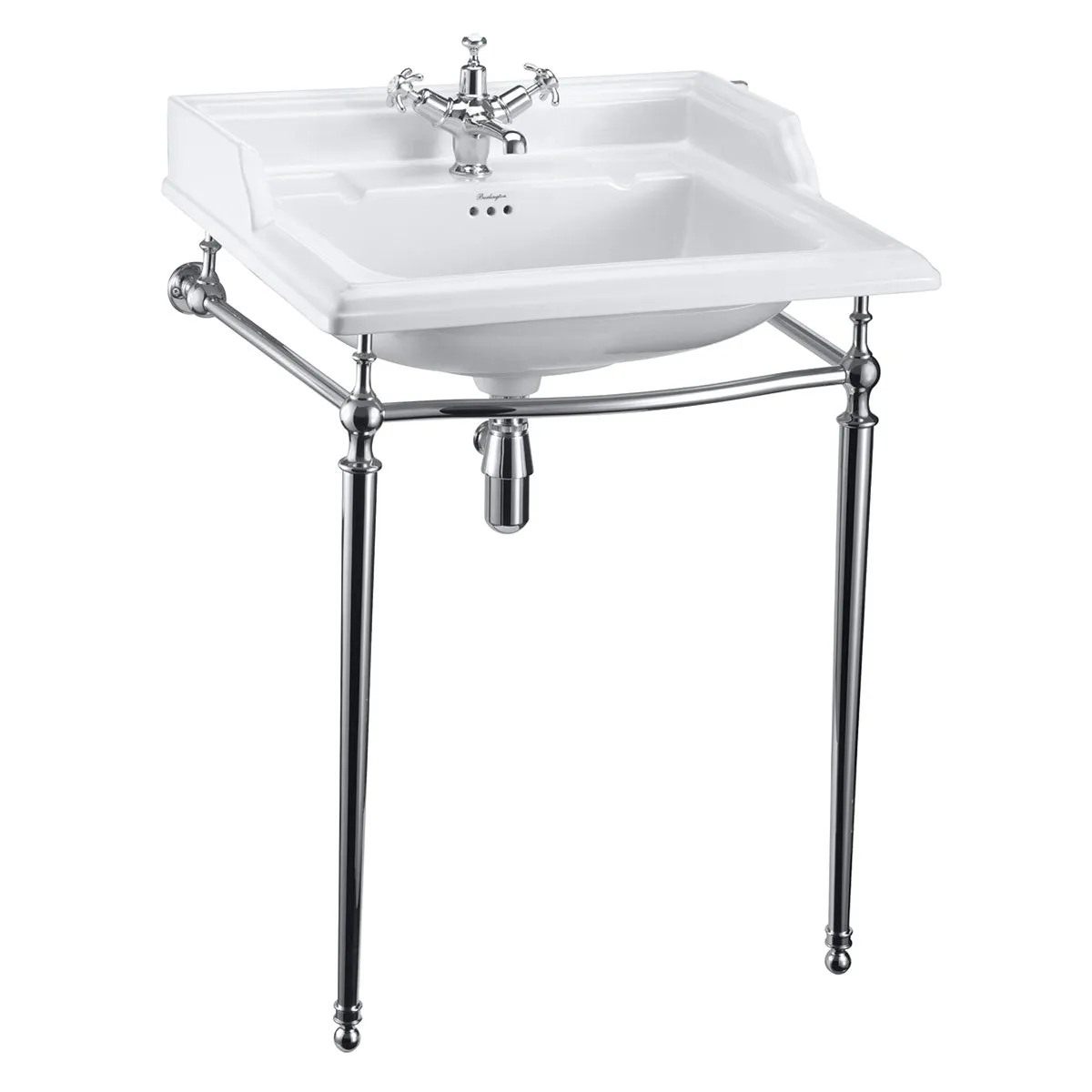 Burlington Classic 650 Rectangular Basin With Washstand