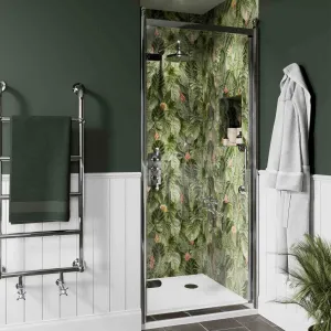 Burlington Classique Hinged Shower Door - Chrome