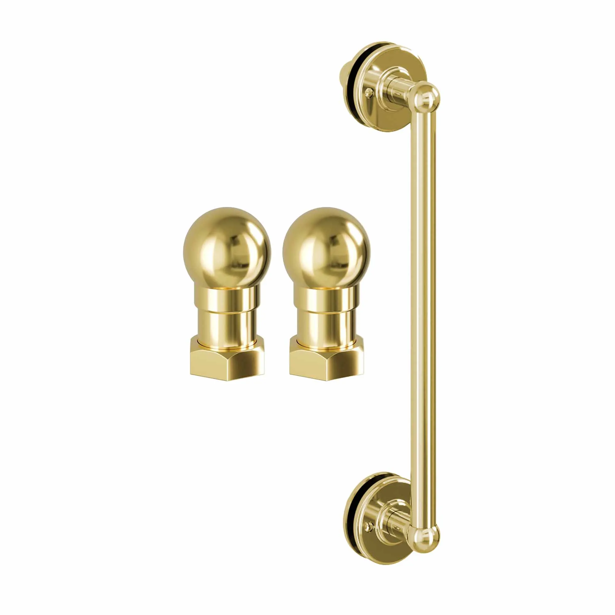 Burlington Classique Hinged Shower Door - Gold