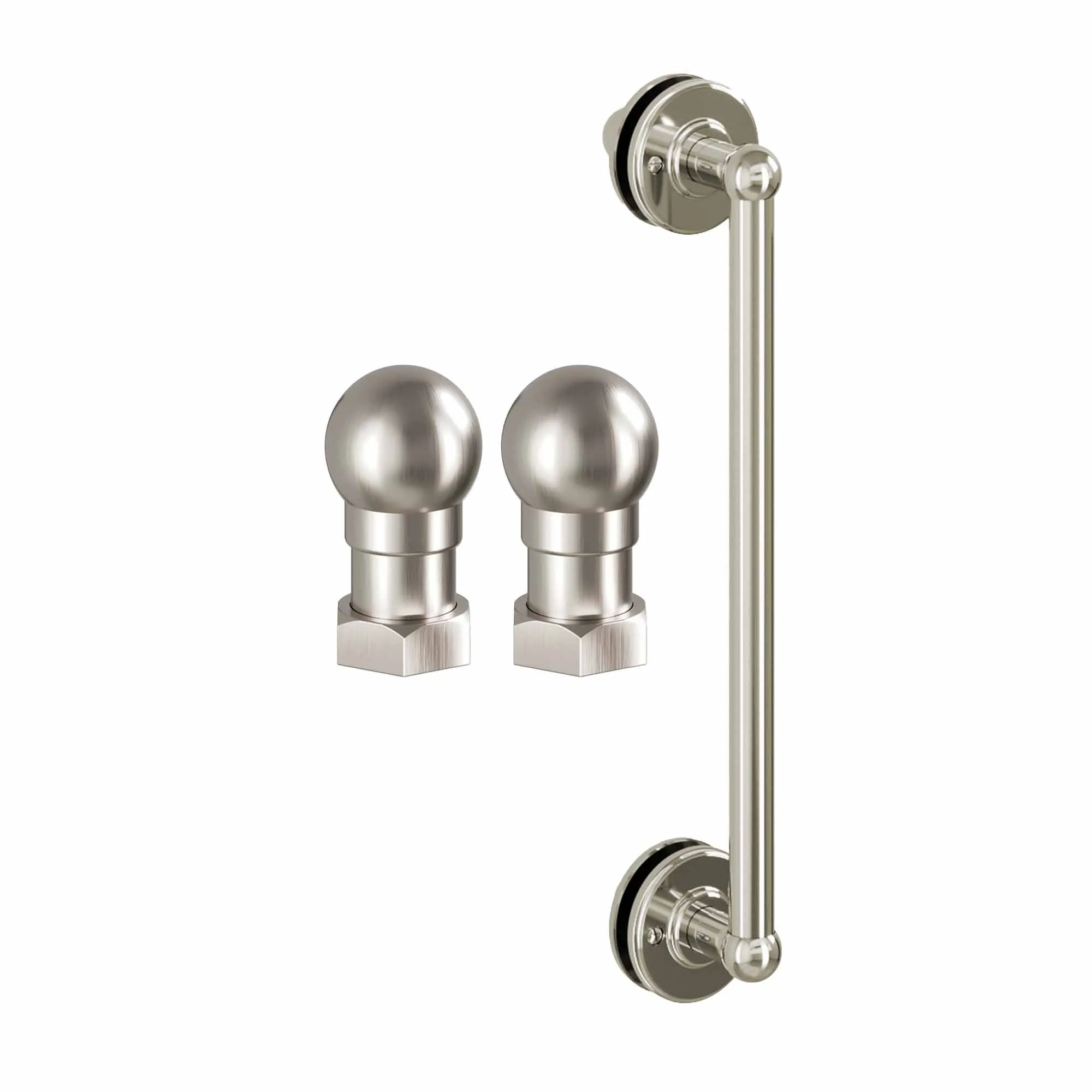 Burlington Classique Sliding Shower Door - Brushed Nickel