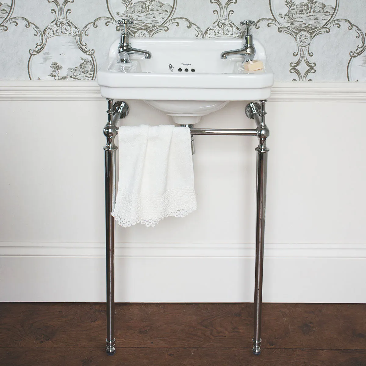 Burlington Edwardian 510 Rectangular Basin With Washstand