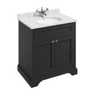 Burlington Freestanding 2-Door Vanity Unit With Worktop and Integrated Bowl
