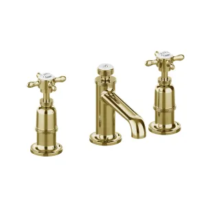 Burlington Guild 3 Hole Deck Mounted Basin Mixer Tap