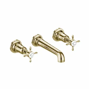 Burlington Guild 3 Hole Wall Mounted Bath Mixer