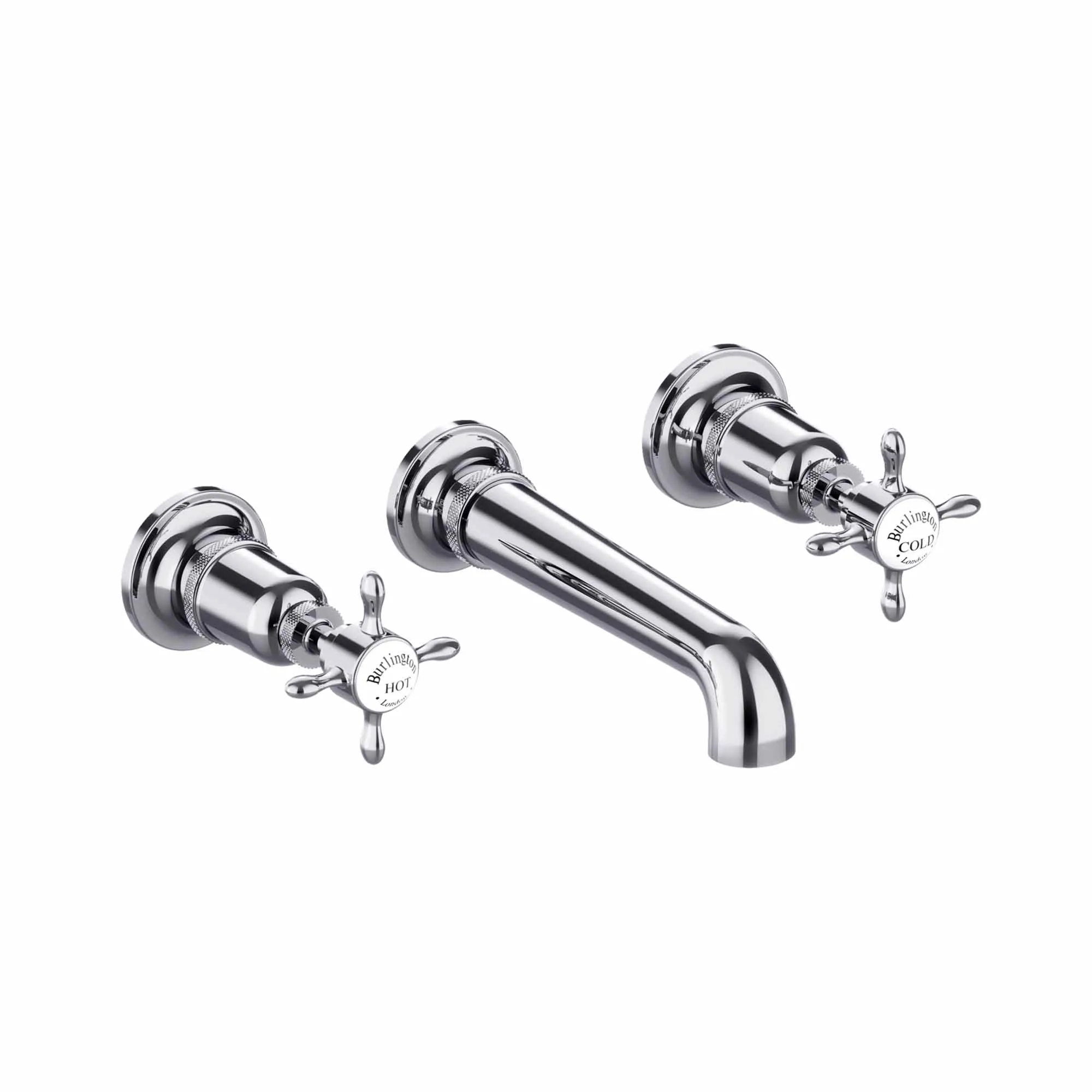 Burlington Guild 3 Hole Wall Mounted Bath Mixer