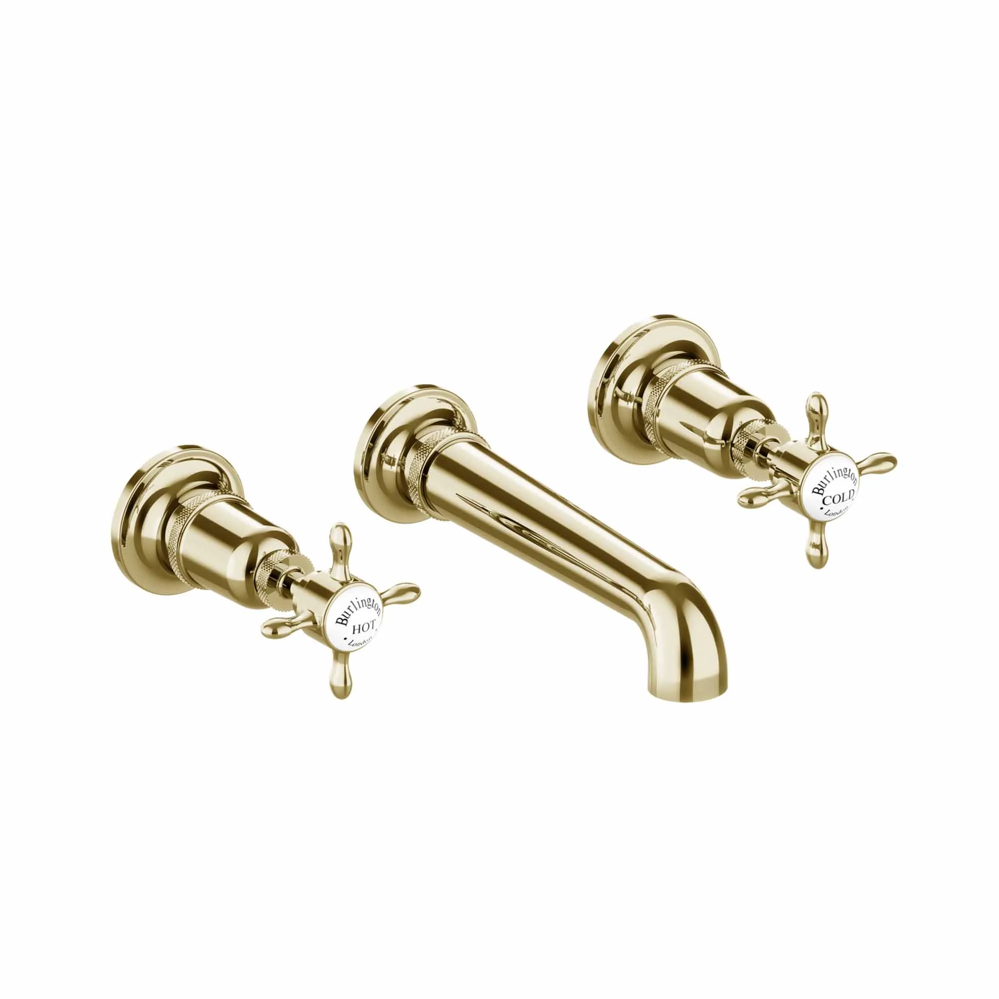 Burlington Guild 3 Hole Wall Mounted Bath Mixer