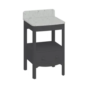 Burlington Guild Floorstanding Vanity Unit With Carrara Worktop - Ashbee Grey
