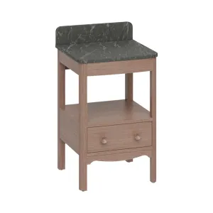 Burlington Guild Floorstanding Vanity Unit With Marquina Worktop - Dark Oak