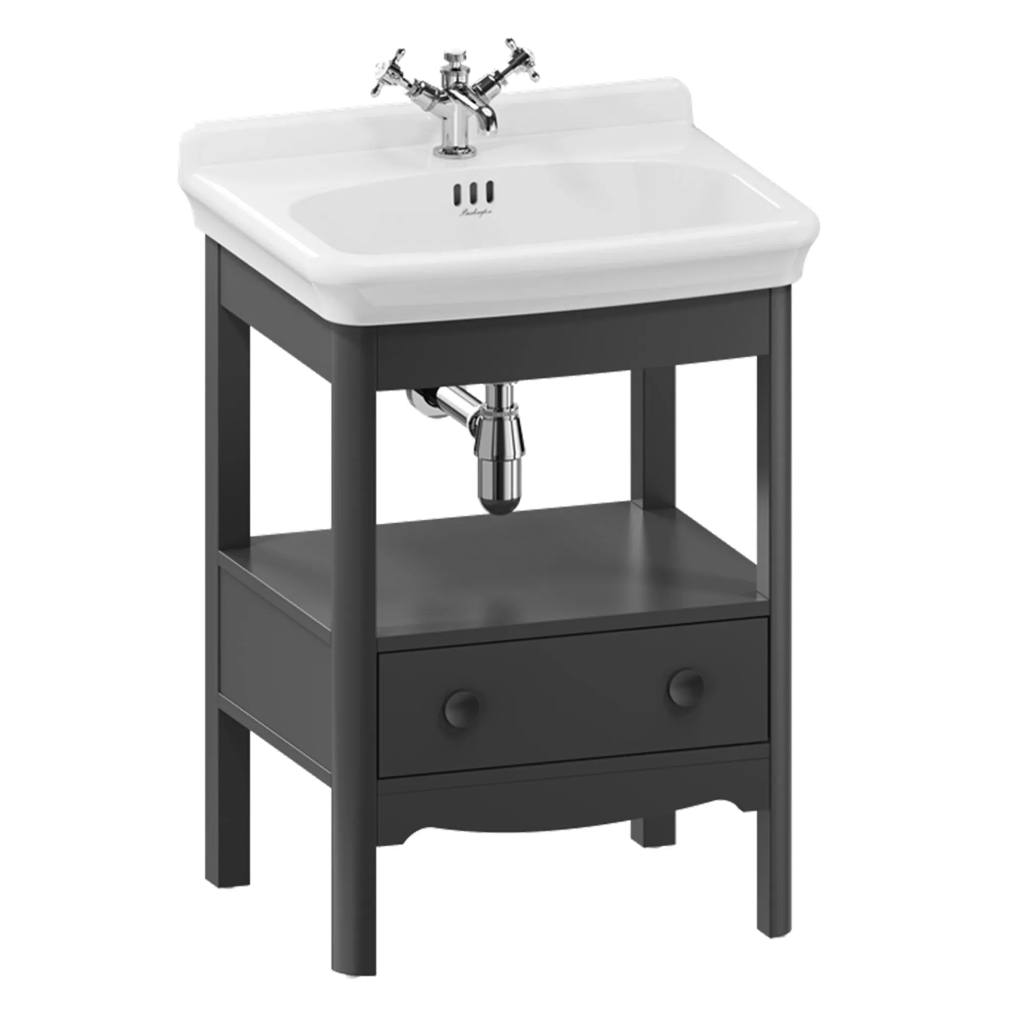 Burlington Guild Floorstanding Vanity Unit With Washbasin - Ashbee Grey