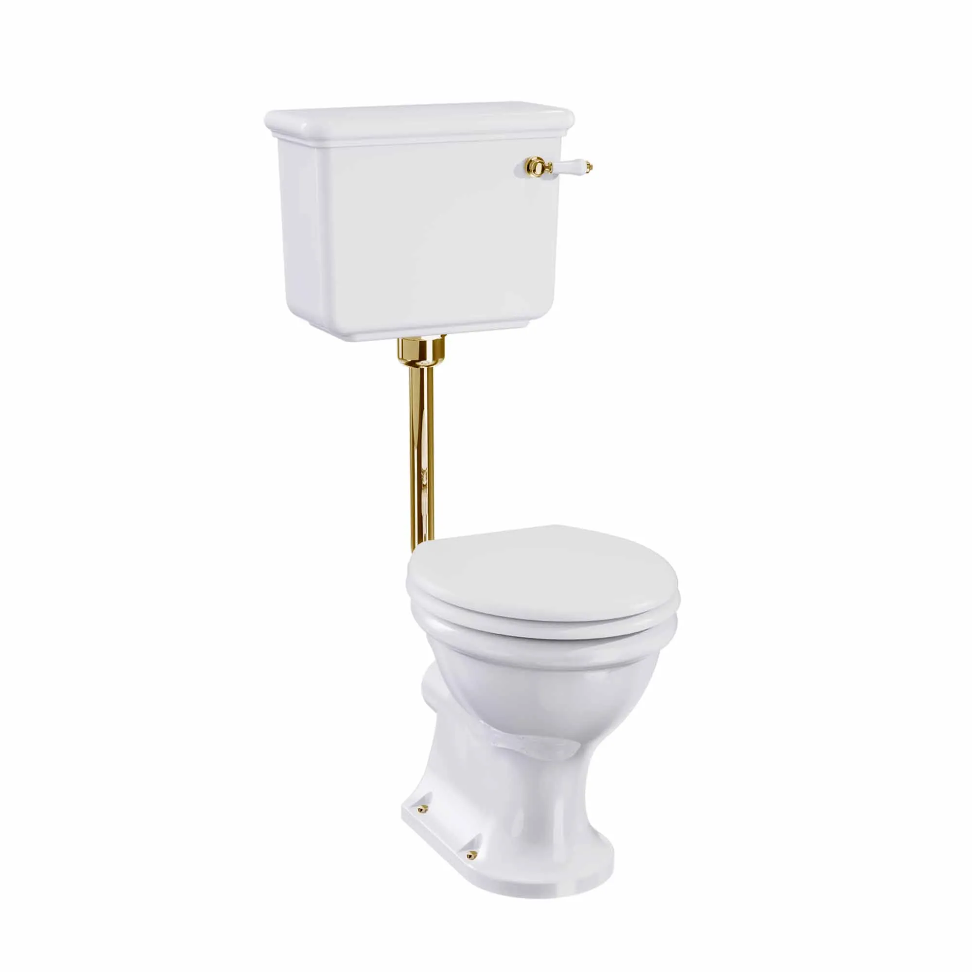 Burlington Guild Rimless Low-Level Toilet With Standard WC Pan Traditional