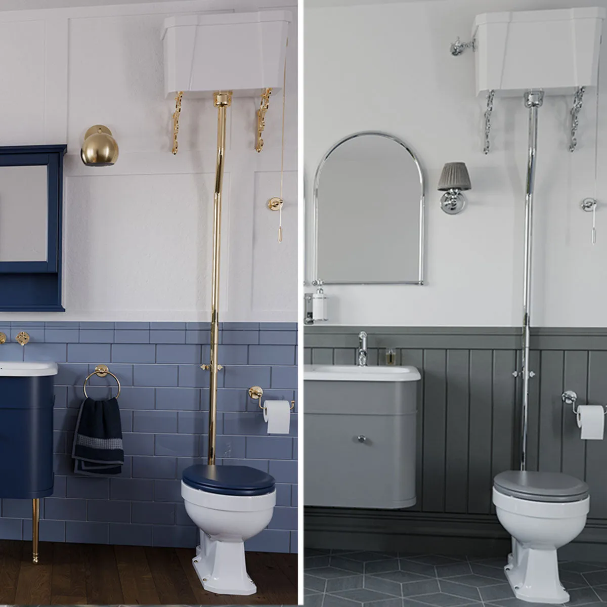 Burlington High-Level Toilet With Standard WC Pan Traditional