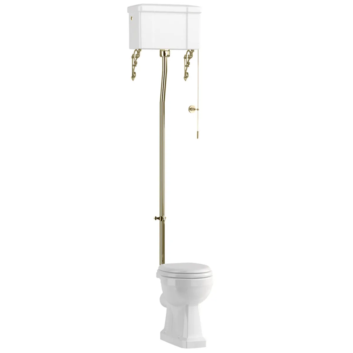 Burlington High-Level Toilet With Standard WC Pan Traditional