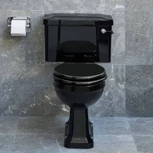 Burlington Jet Black Standard Close Coupled Toilet