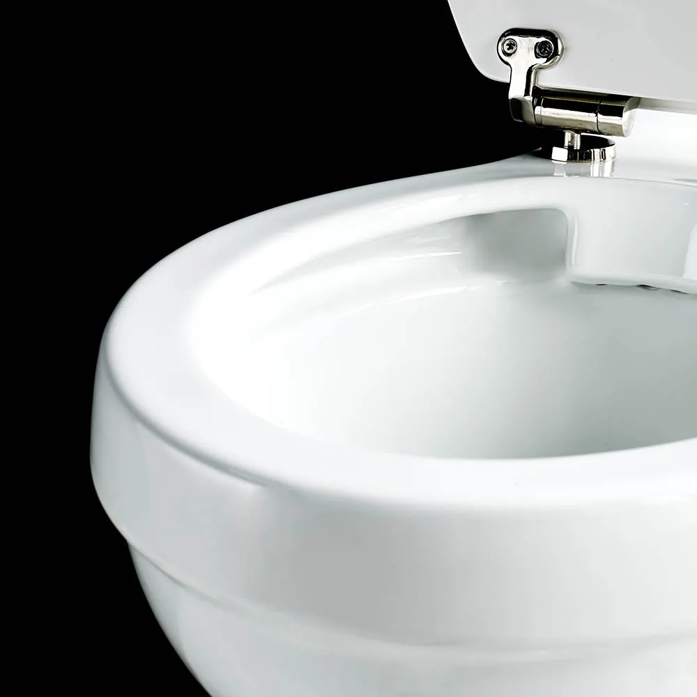 Burlington Medium-Level Toilet With Rimless WC Pan Traditional