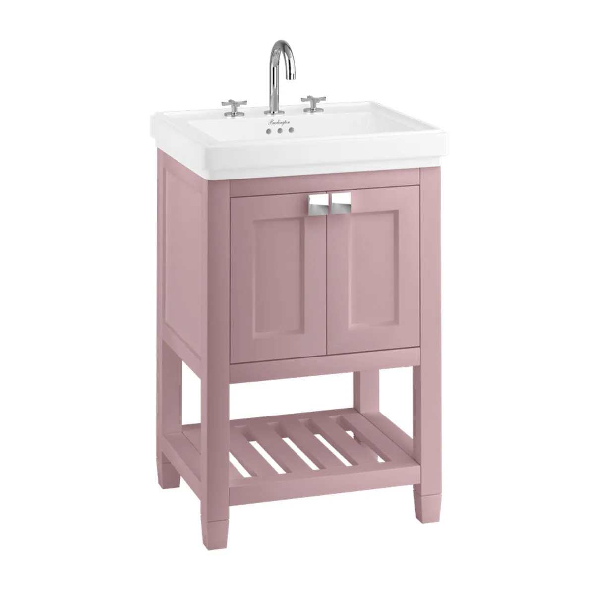 Burlington Riviera 2-Door Floorstanding Vanity Unit with Square Basin
