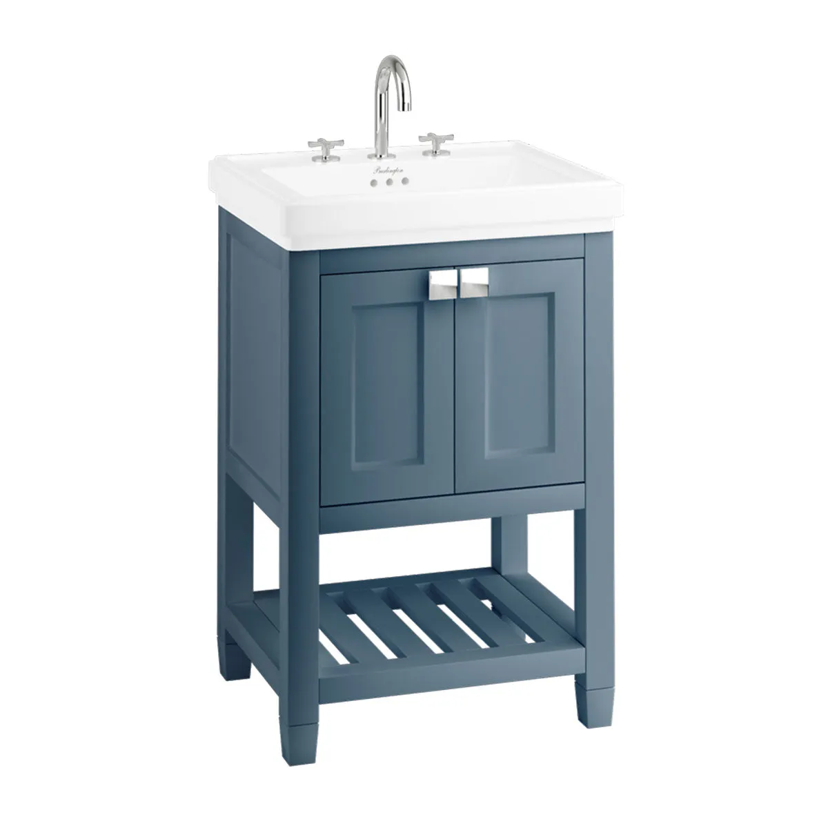 Burlington Riviera 2-Door Floorstanding Vanity Unit with Square Basin