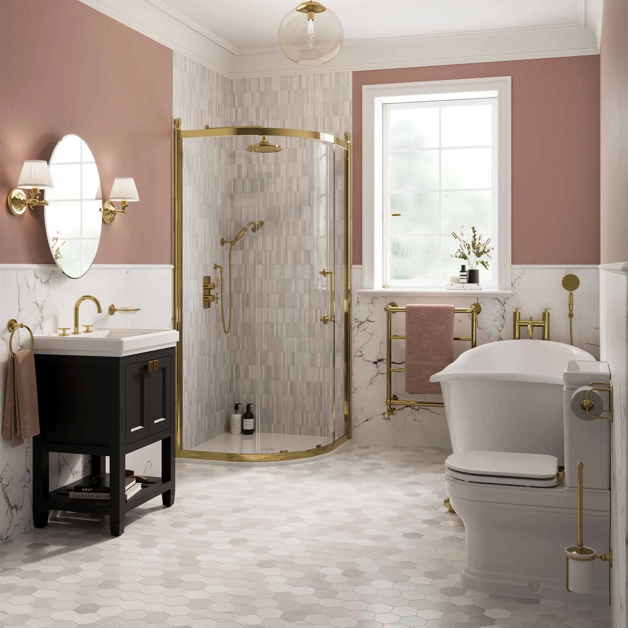 Burlington Riviera 2-Door Floorstanding Vanity Unit with Square Basin
