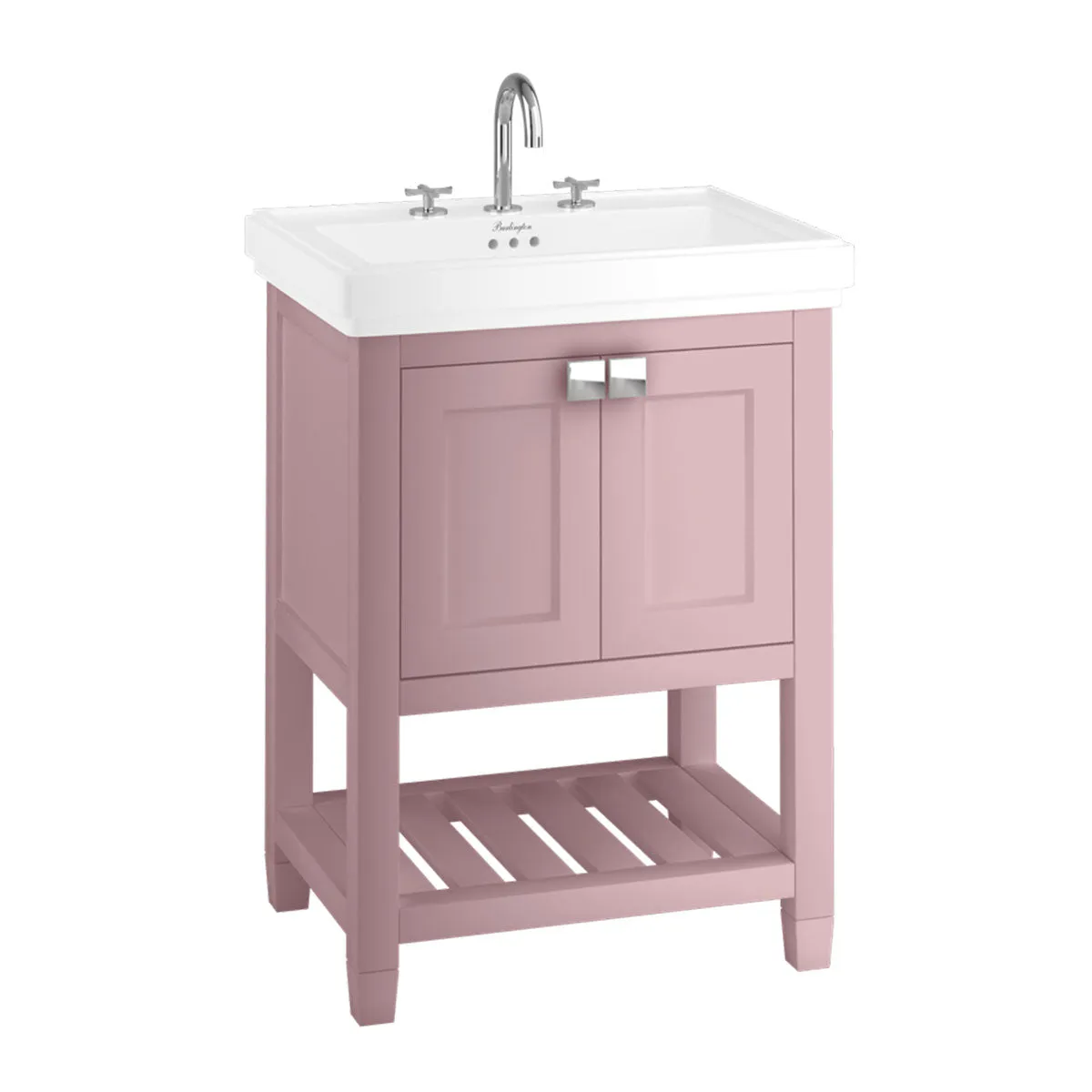 Burlington Riviera 2-Door Floorstanding Vanity Unit with Square Basin