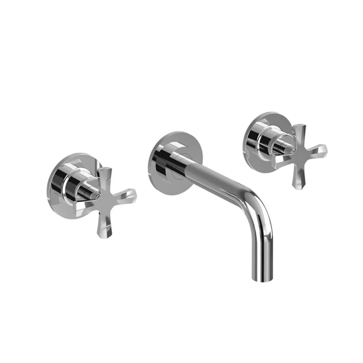 Burlington Riviera 3 Hole Wall Mounted Crosshead Basin Mixer