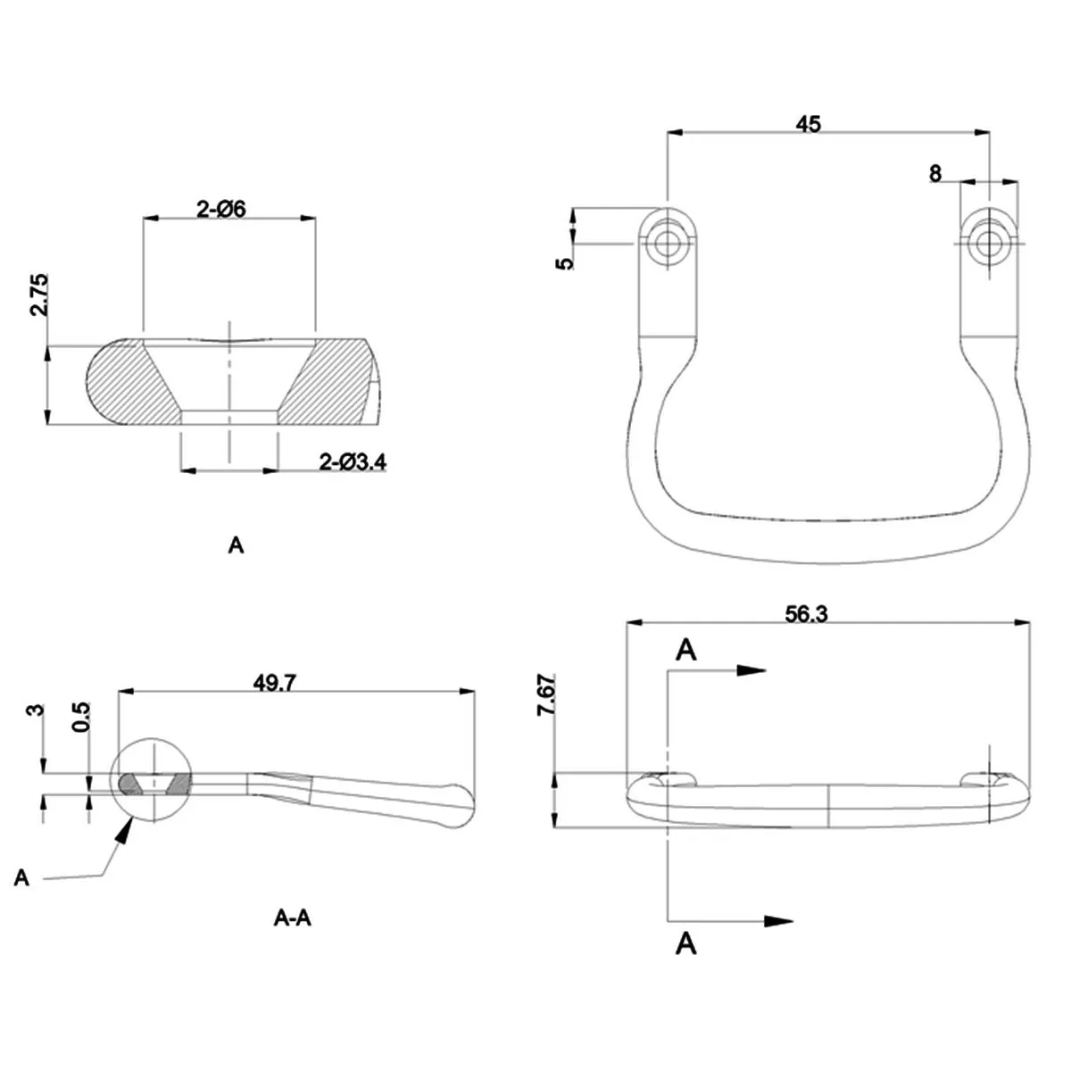 Burlington Toilet Seat Handle