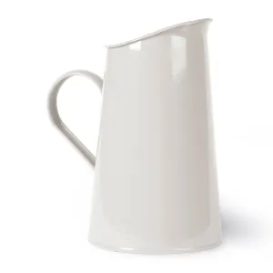 Chalk White Retro Jug Funky Chunky