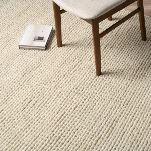 Charlotte Braided Wool Rug - Large - Natural Marle Mocka